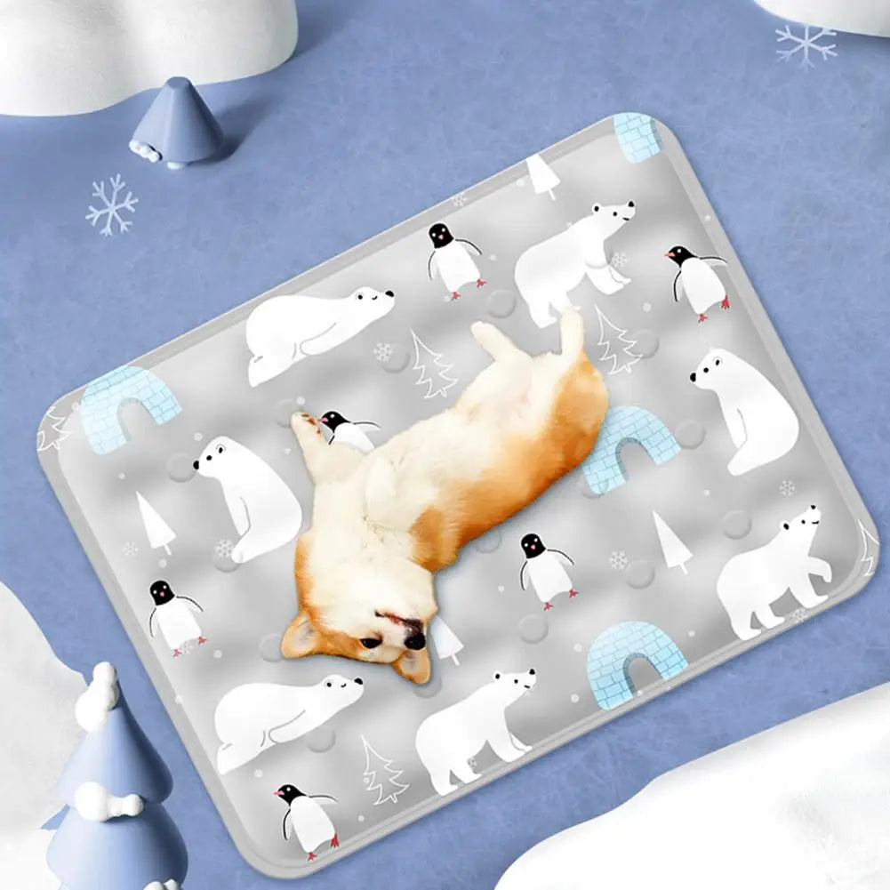 Nyári Hűsítő Állatfekhely – Önjegesedő Gélpárna Kutyáknak és Macskáknak