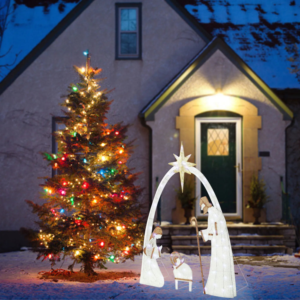 Világító karácsonyi dekoráció – beltéri és kültéri fénydekor szett