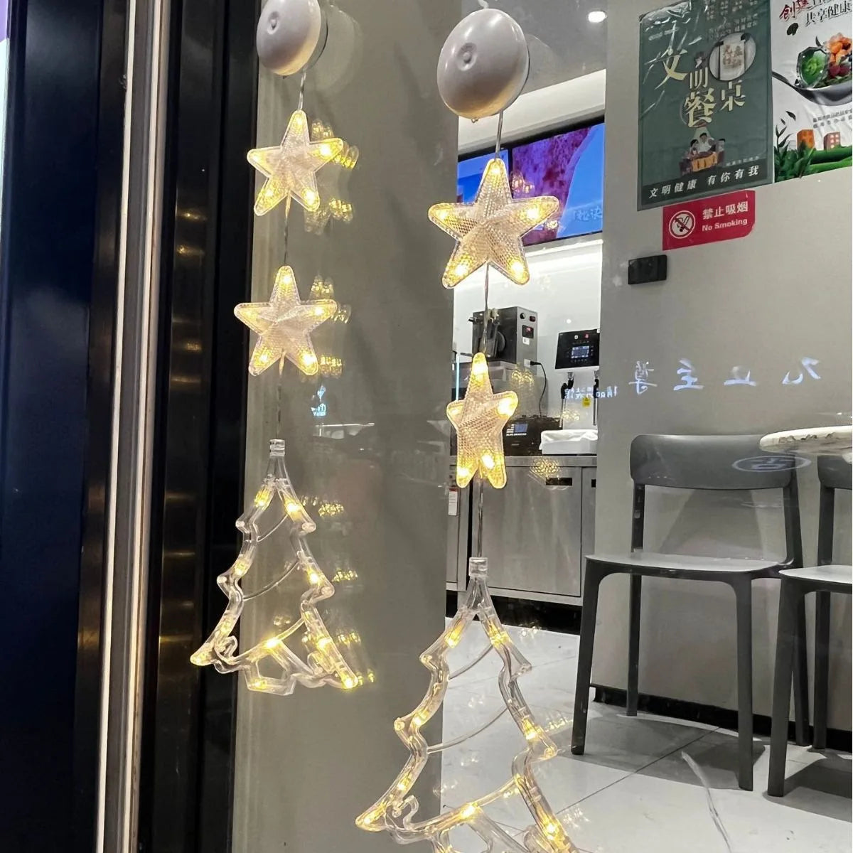 Karácsonyi dekorációs lámpák – felakasztható és tapadókorongos világítás