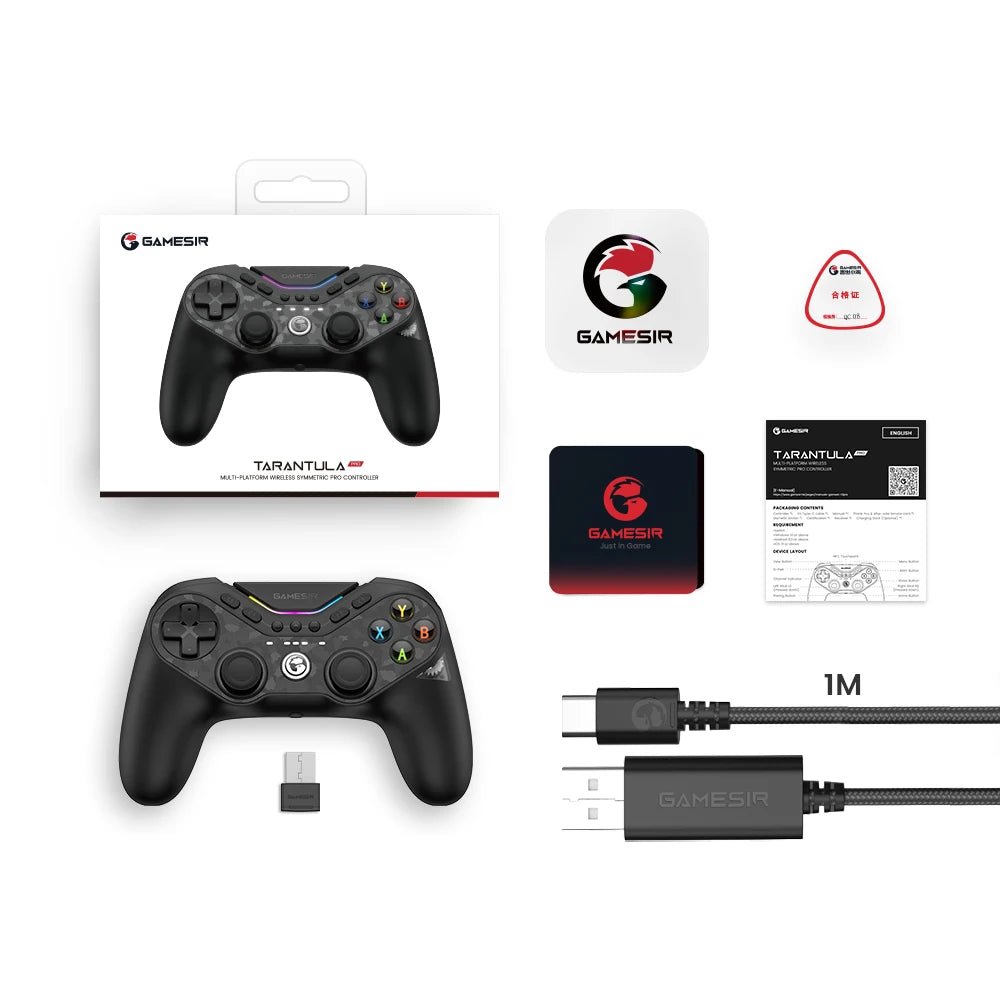 GameSir Tarantula Pro Switch 2 – Vezeték nélküli gamepad 9 programozható gombbal, 6 tengelyes giroszkóppal és NFC-vel